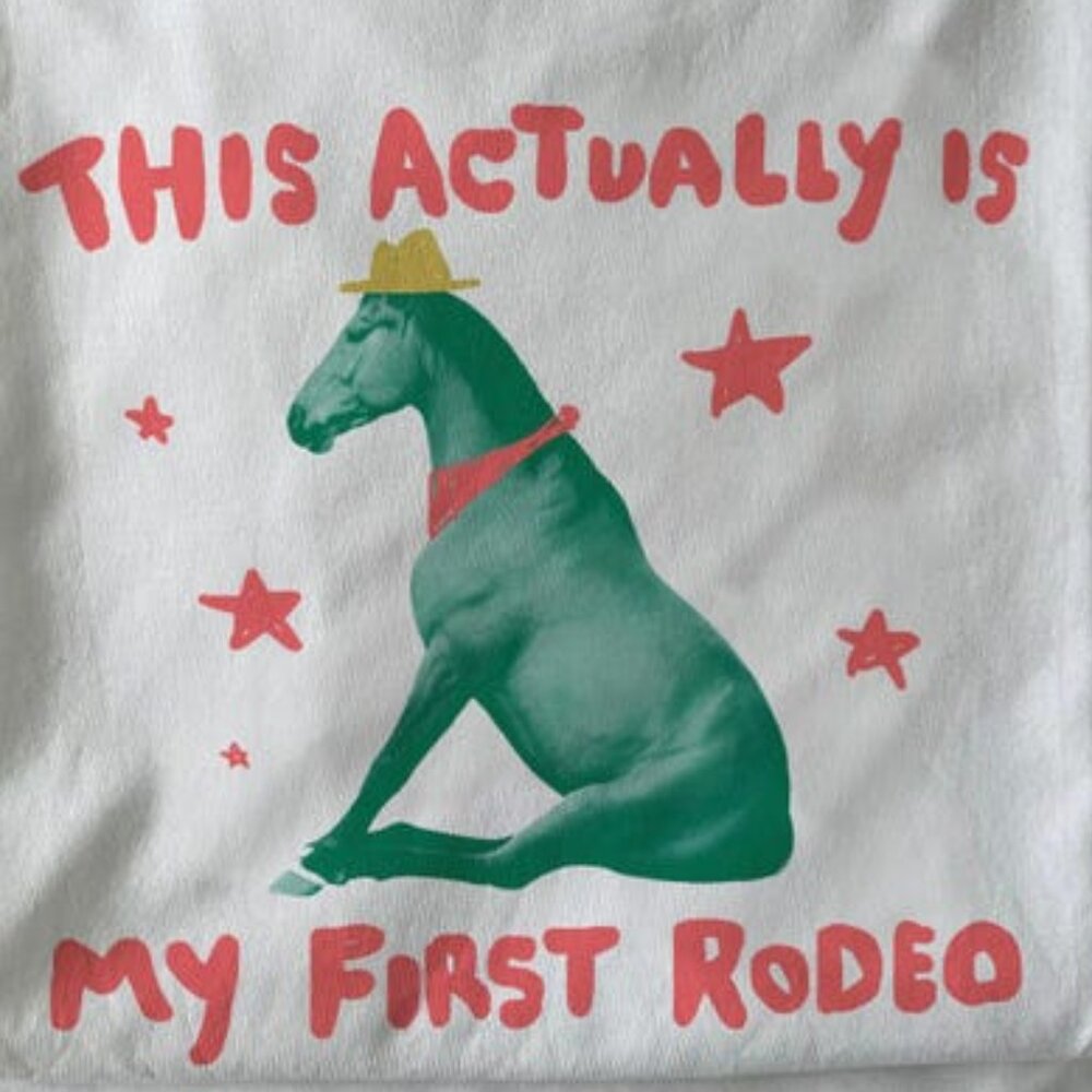 Unisex t shirt, My First Rodeo Tee, Funny Graphic Tee - Picture 2 of 3